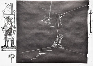 Jörg Shimon Schuldhess 1941-1992 Basel / Holzschnitt 1964 "Hölle" Tod #4 v. 50 - Picture 1 of 20