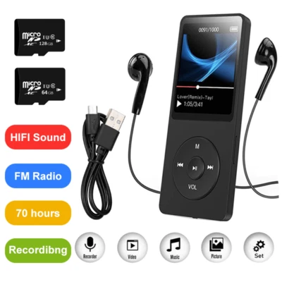 Bluetooth MP4/MP3 Lossless Sport Music Player FM Radio Recorder Support 128GB - Image 1 of 4