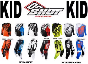 SHOT SX MX MOTOCROSS ENDURO KID YOUTH MX GEAR 2 CHILDREN'S PANTS / JERSEY - Picture 1 of 12