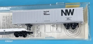 Kadee Micro-Trains MTL 64010 ATSF Santa Fe Flatcar #293134 W/ Trailer N Scale - Picture 1 of 5