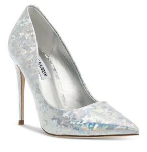 Steve Madden Women's Metallic Daisie Slip On Pumps Shoes Hologram Size 9 - Picture 1 of 5