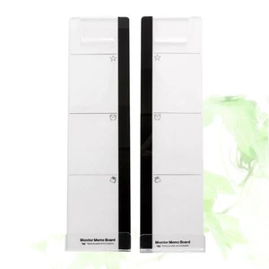 2 Pcs Surveiller Les Forums De Discussion Porte-papier Pour Écran D'ordinateur - Photo 1/12