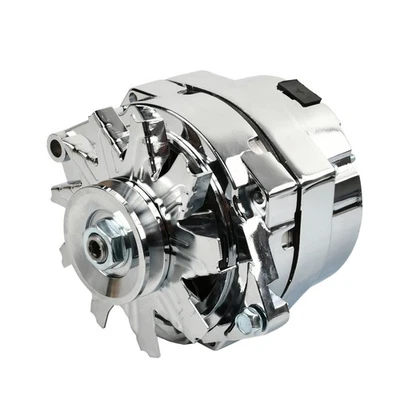 Alternador 150 Amp 1 o 3 cables cromo aluminio 37293 para GM Chevy 10SI/10DN/12SI Foto 1 de 4
