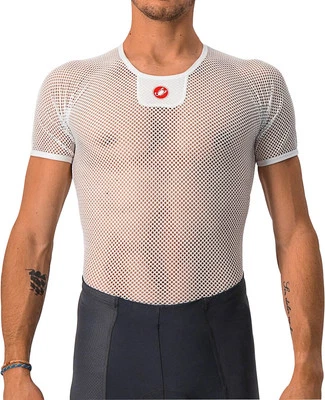 Castelli Core Mesh 3 Mens Cycling Base Layer White Short Sleeve Top Jersey - Image 1 of 4