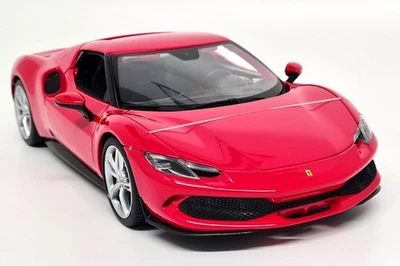 Maisto 1/18 Ferrari 296 GTB Red Supercar Diecast Scale Model Car - Image 1 of 4