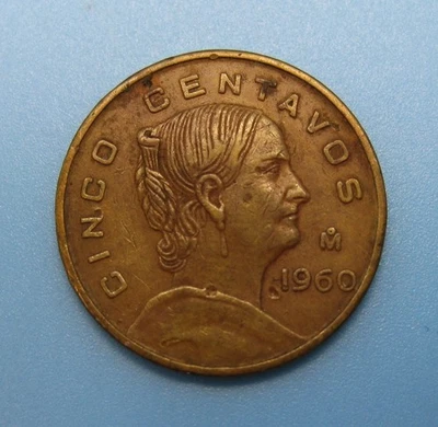 México 1960 5 centavos Foto 1 de 2