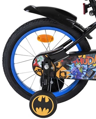 Batman 16 Zoll Kinderfahrrad Schwarz 4-6Jahre Fahrrad Stützräder Rücktrittbremse - Bild 1 von 4