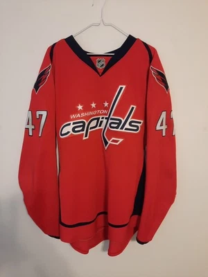 Camiseta Auténtica Karl Alzner #47 RARA De Colección - Firmada - Talla 54 - Leer Foto 1 de 4