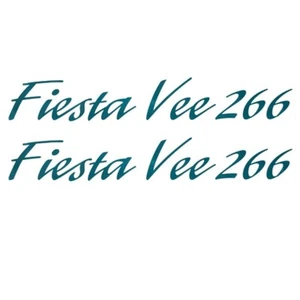 Rinker Boat Brand Decal | Fiesta Vee 266 25 1/2 x 3 3/4 Inch (Pair) - Picture 1 of 1