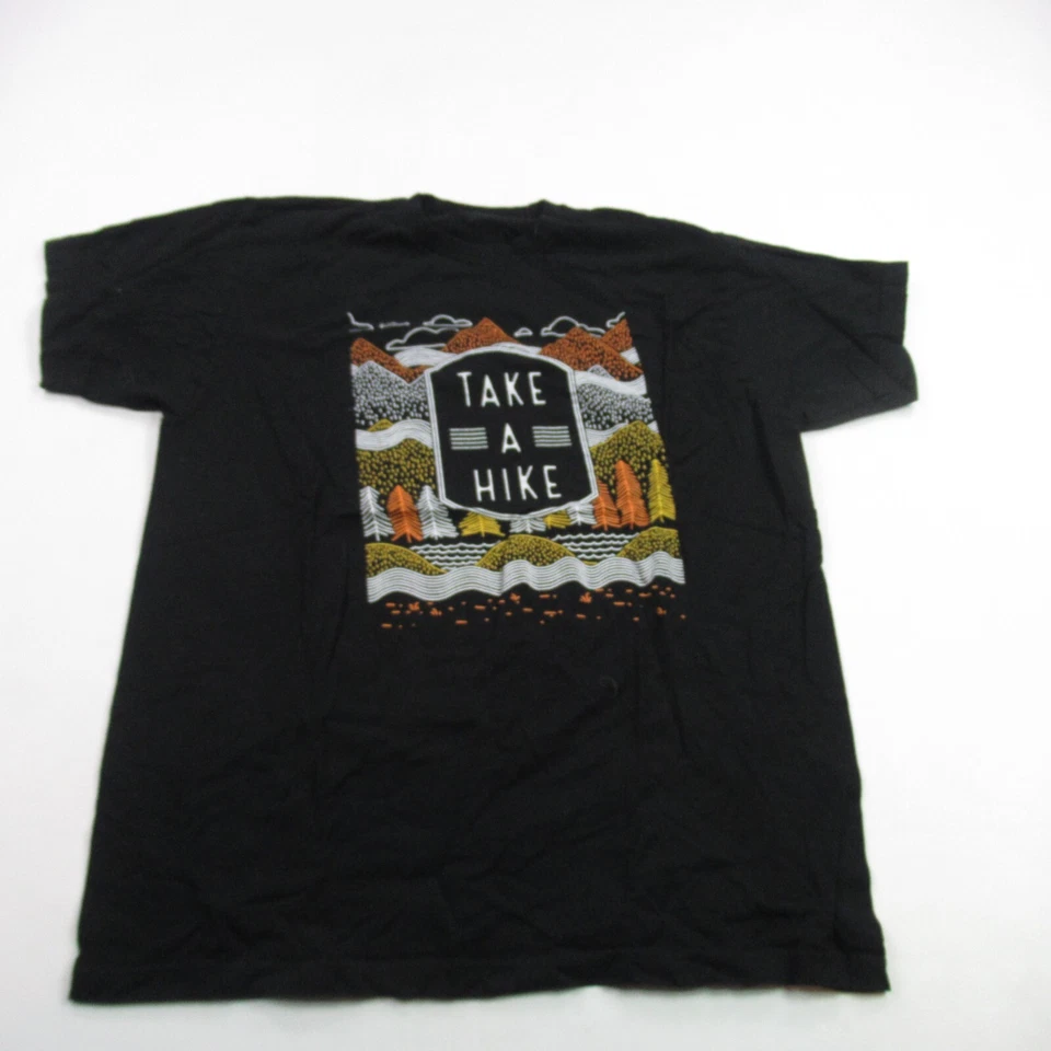 Camisa Ann Arbor Para Hombres XL Manga Corta Informal Negra Cuello Redondo Ligera Senderismo Foto 1 de 4