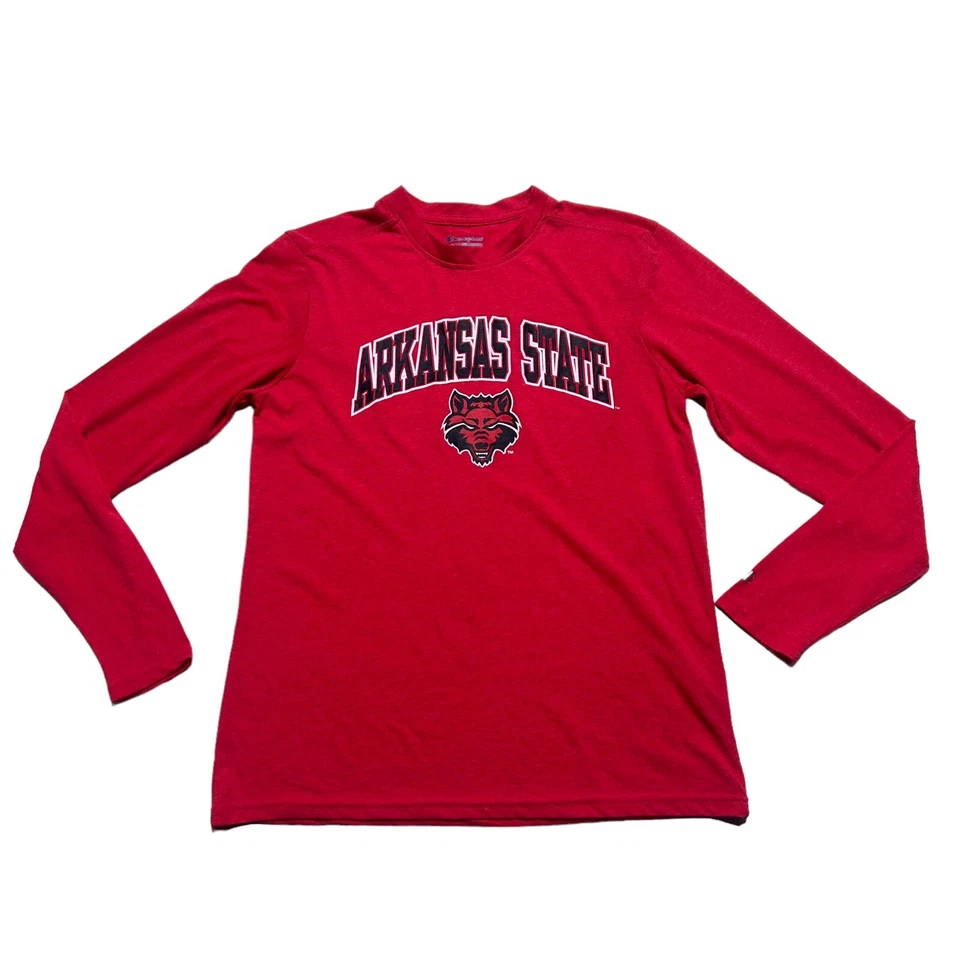 Champion Arkansas State Red Wolves Shirt Adult Medium Red Long Sleeve Mens - Image 1 of 4