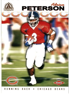 2002 Pacific Adrenaline Football Rookie Card #50 Adrian Peterson. RW.7@78