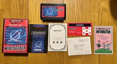Mindseeker Famicom Namco Nintendo Japan 1989 Complete w/ Stickers Insert Rare - Image 1 of 3