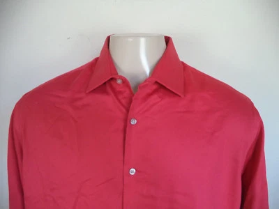 Camisa de vestir para hombre Geoffrey Beene roja. 17 (36/37). 55% algodón/45% poliéster. Foto 1 de 4