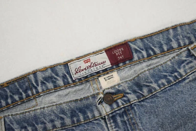 VTG Levi's 545 Loose Fit Tapered Denim Blue Jeans USA MADE Mens Size 50 x 32 BIG - Image 1 of 4