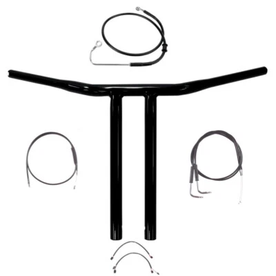 1 1/4" BBlack 14" Chopper T Handlebar Kit 2011-2015 Harley-Davidson Softail wABS - Image 1 of 2