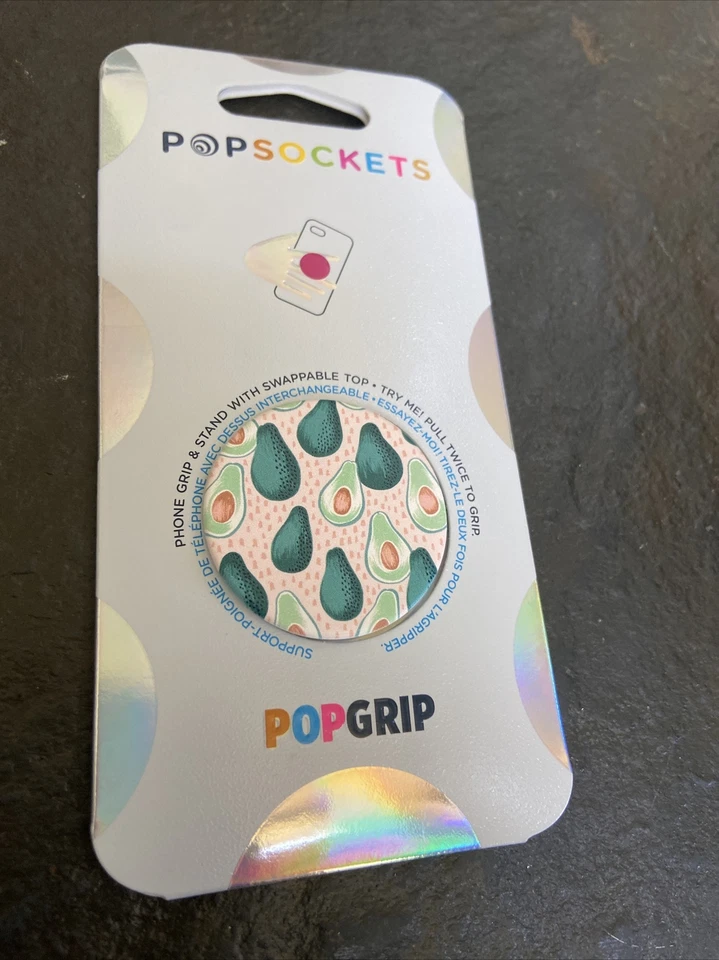 PopSockets PopGrip Soporte para Teléfono y Soporte Diseño Aguacate A288 Foto 1 de 3