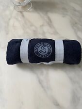 ROLAND GARROS TOWEL WITH CARRY STRAPS IN NAVY BLUE-NEW