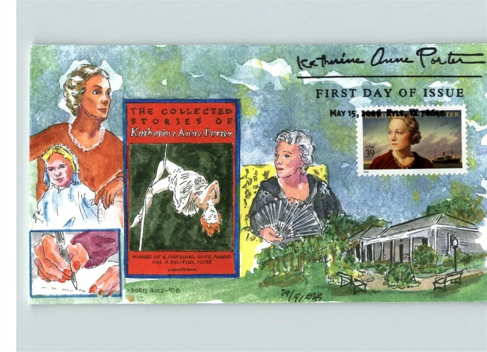 Katherine Anne PORTER, Author/ Writer, First Day of Issue by Doris Gold + Encl. - Image 1 of 1