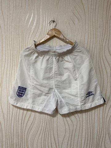 ENGLAND 1999 2001 AWAY FOOTBALL SOCCER SHORTS UMBRO sz S MEN WHITE Cover