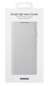 Samsung Galaxy S22 Ultra Smart LED View Cover Custodia Ufficiale /EF-NS908/Grigio Chiaro - Foto 1 di 5