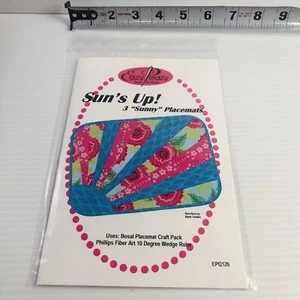 Sun’s Up 3 Sunny Placemats Quilting Instruction Sheets by Easy Peasy Sew So Easy - Picture 1 of 5