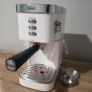 Gevi 2-in-1 Espresso Coffee Machine 20 Bar, Milk Frother GECME022-U White - Picture 1 of 18
