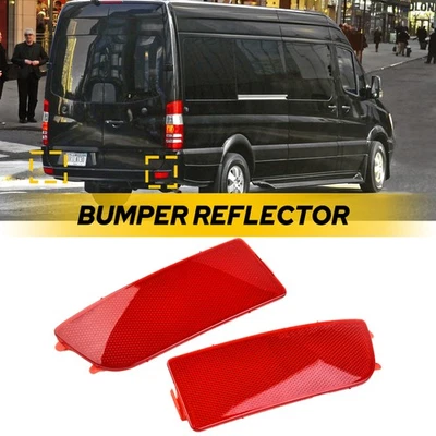 2x Rear Bumper Reflector Light Case For 10-18 Mercedes Benz Sprinter 2500 3500 - Image 1 of 4