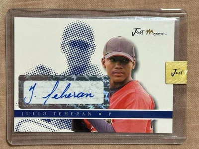 2008 Just Minors Preview #’d 21/200 Julio Teheran Braves #JAPR-18 Auto - Image 1 of 2