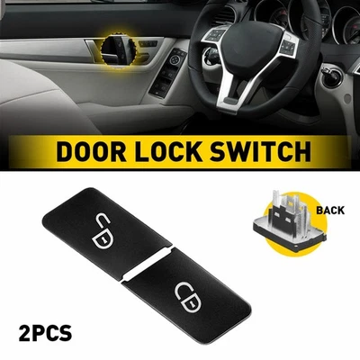 Botón interruptor cerradura puerta compatible con Mercedes-Benz E200 E220 E250 E300 E350 E500 E63 AMG Foto 1 de 4