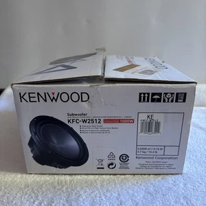 Kenwood KFC-W2512 1000W 10" Single-Voice-Coil 4-Ohm Subwoofer Performance NEW - Picture 1 of 5