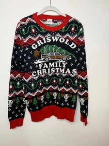 National Lampoon Mens Medium Griswold Christmas Vacation Ugly Sweater - Picture 1 of 10