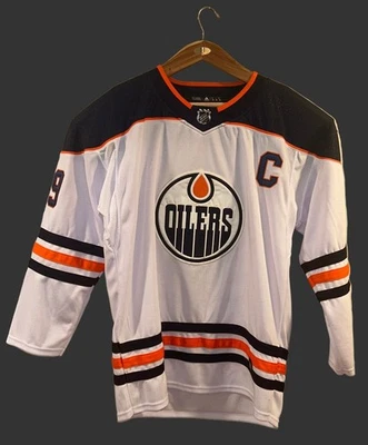 Camiseta deportiva de hockey blanca Adidas NHL Wayne Gretzky Edmonton Oilers #99 talla 56 Foto 1 de 4
