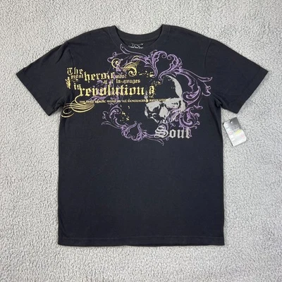 Camiseta Triple Five Soul Estampado Gráfico 100% Algodón Negra Para Hombre Talla M De Colección Nueva Con Etiquetas Foto 1 de 4