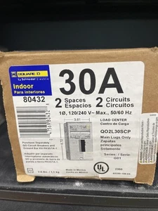 Square D QO2L30SCP Load Center 2-Space 2-Circuit 80432 Schneider - Picture 1 of 2