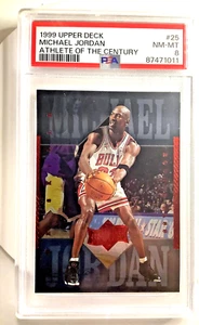 1999 Upper Deck Michael Jordan Athlete of the Century #25 / PSA 8 Low pop - Bild 1 von 5