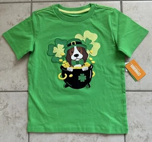 Gymboree Boy 5T Appliqué St. Patrick’s Day Puppy Dog Tee. NWT. MSRP $30.95. - Picture 1 of 2
