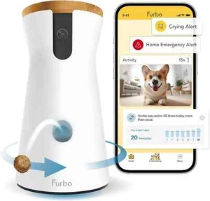 360° Dog Tracking-Treat Camera+ Nanny-w/AI Smart-Home Emergency &Safety Alerts - Picture 1 of 7