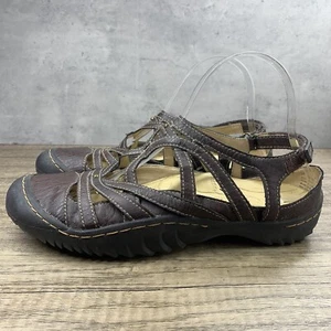 J-41 “Basil” Womens~ Brown~Strappy Driving Slingback Hiking Sandals~Size 9M - Picture 1 of 9