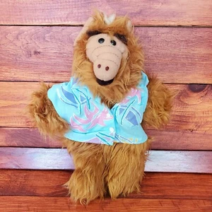 Vintage ALF Plush Hand Puppet Hawaiian Shirt Burger King 1988 - Picture 1 of 5