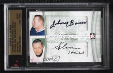 2008 ITG Ultimate Memorabilia 9th Edition Silver /9 Johnny Bower Glenn Hall Auto