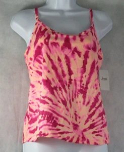 Jenni Women's Shelf-Bra Lounge Camisole Top, Juicy Melon Tie Dye, XS - Picture 1 of 2