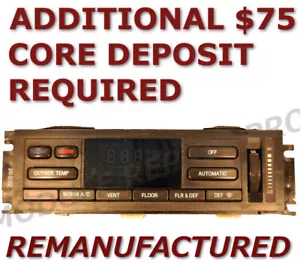 REMAN 1995 Lincoln Town Car A/C Heater Climate Temperature Control EATC EXCHANGE - Picture 1 of 4