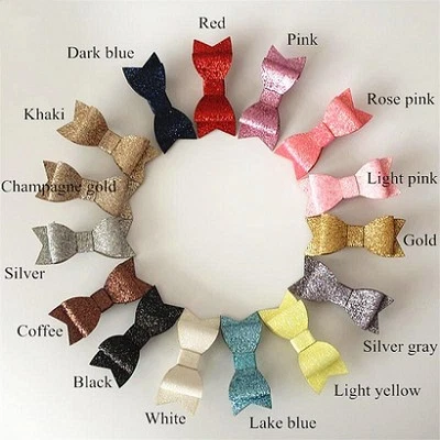 Baby Toddler Kids Girls Glitter Bow Bowknot Hair Clips Barrettes Accessories  - Image 1 of 3