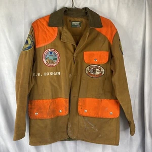 SafTBak Hunting Orange PA Trappers Jacket Button Up Canvas Hunter UNKNOWN SIZE - Picture 1 of 9