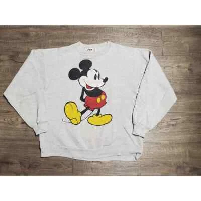 Vintage 90s Gray Disney Designs Mickey Mouse Sweatshirt Mens Large L - Image 1 of 4