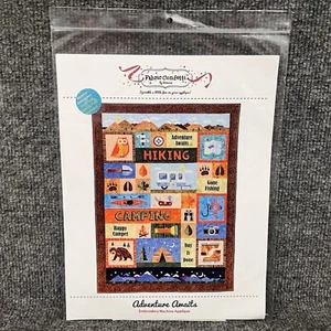 Adventure Awaits Fabric Confetti Machine Embroidery With CD New - Picture 1 of 7