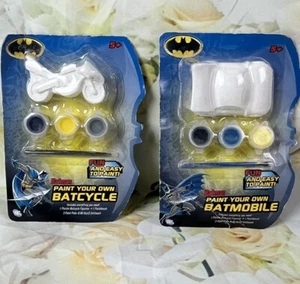 Batman Batmobile Crafts Batcycle Plaster Painting Kit 2012 Paint It Yourself - Picture 1 of 12
