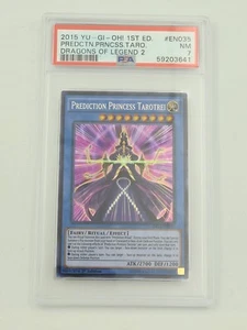 2015 Yugioh DRL2-EN035 Prediction Princess Tarotrei Secret Rare 1st Ed. PSA 7 - Picture 1 of 2
