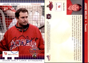 Jamie Welch Signed 2005 MultiAd Salt Lake Stingers #32 Card